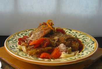 Braised Chicken Thighs with Tomatoes and Fennel  Recipe