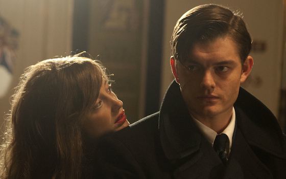 Sam Riley and Andrea Riseborough in Brighton Rock