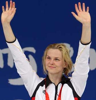 2008 Beijing Summer Olympics: Olympic Record Breaking Britta Steffen: I Swam With my Eyes Closed Olympic Record breaking & double gold medalist at the 2008 Beijing Summer Olympics