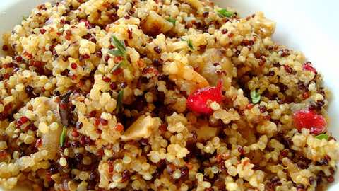 Bulgur Pilaf with Walnuts and Dried Cranberries Recipe