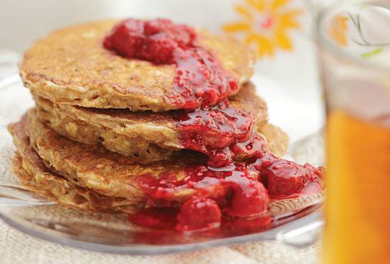 Buttermilk Oatcakes with Raspberry Compote Recipe