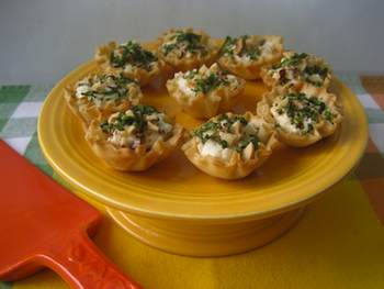 Chevre Tartlets with Hazelnuts and Fresh Herbs  Recipe