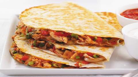 Chicken And Vegetable Quesadillas