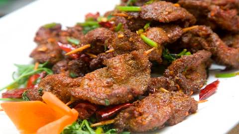 Chinois Stir-Fried Orange Beef With Chilies
