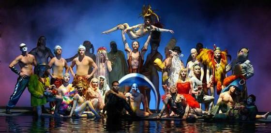 Lutz Halbhubner and Dallas Barnett  in Cirque du Soleil: Worlds Away