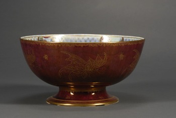 The Wedgwood Butterfly Lustre bowl sold for $889 recently at Skinner in Massachusetts