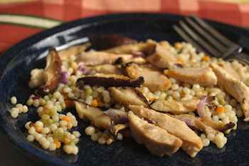 Couscous Pilaf with Chicken and Mushrooms Recipe