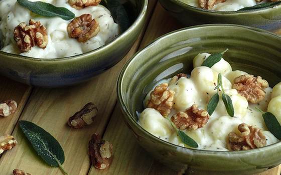 Creamy Gnocchi with Walnuts and Sage Recipe