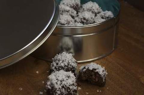 Edible Gifts: Coconut Ganache Bourbon Balls Recipe