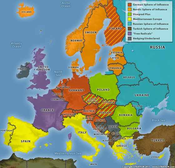 Europe's Spheres of Influence