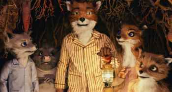 George Clooney & Meryl Streep in the movie Fantastic Mr. Fox