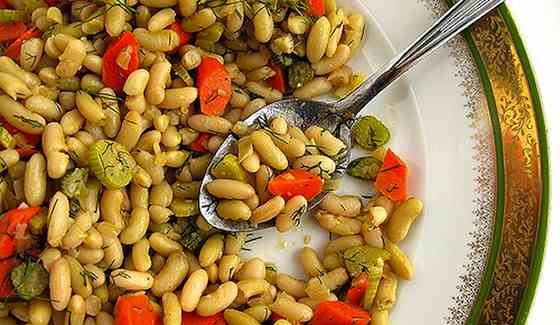 Flageolet Bean Salad with Carrots and Fennel Recipe