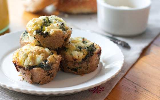 Kale and Goat Cheese Frittata Cups Recipe