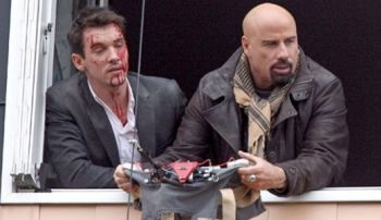John Travolta & Jonathan Rhys Meyers in the movie From Paris With Love