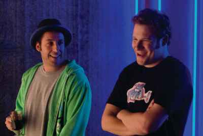 Adam Sandler & Seth Rogen in the movie Funny People. Movie Review & Trailer. Find out what is happening in Film visit iHaveNet.com