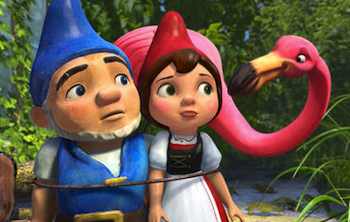 James McAvoy and Emily Blunt   in the movie Gnomeo and Juliet