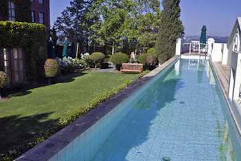 First Class and Then Some: Grace Hotel Rosebank South Africa. The heated lap pool on the Rooftop Terrace, at The Grace Hotel, Johannesburg
