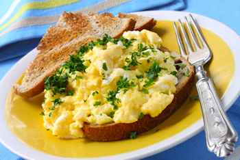 Be sure your breakfast includes naturally protein-rich foods such as eggs, lean meat and yogurt