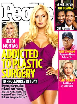 Heidi Montag on the cover of People Magazine