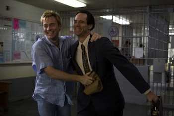 Jim Carrey & Ewan McGregor in the movie I Love You Phillip Morris