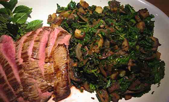 Kale, Portobello and Potato Saute Recipe