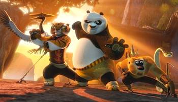 Jack Black and Dustin Hoffman   in Kung Fu Panda 2