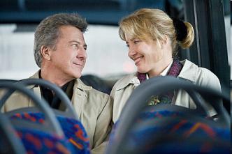 Dustin Hoffman & Emma Thompson in a scene from the movie Last Chance Harvey