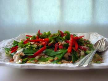 Layered Chinese Chicken Salad