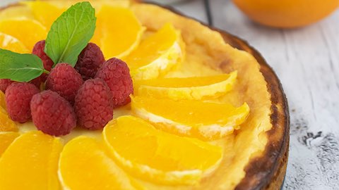 Lemon Cheesecake with Fresh Fruit Recipe