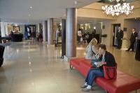 Entrance lobby and registration area, May Fair Hotel. Photographer	Steve Haggerty/ColorWorld