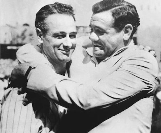 Lou Gehrig and Babe Ruth