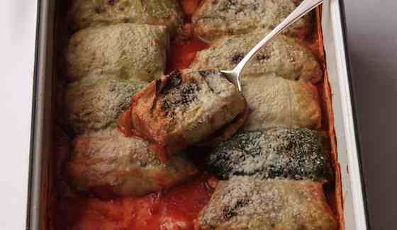 Stuffed Cabbage with an Italian Inflection Recipe