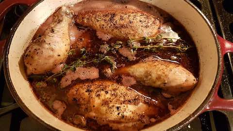 Mediterranean-Style Fish Stew, Oven-Braised Pheasant, Spirit Braised Chicken