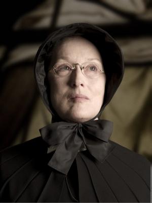 Best Lead Actress Oscar Academy Award Nomination Meryl Streep plays Sister Aloysius Beauvier in the movie Doubt