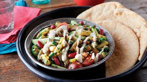 Big Game Day Recipes - Middle Eastern-Inspired Bean Salad - Picnic-Perfect Recipes for Outdoor Dining