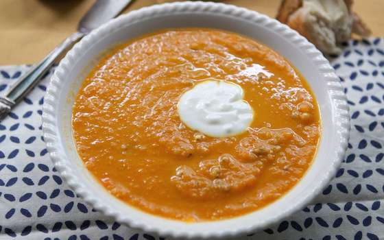 Moroccan-Spiced Carrot and Sorghum Soup Recipe