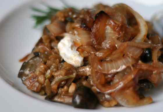 Mushroom Risotto with Caramelized Onions Recipe