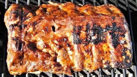 Mustard-Slathered Wood-Grilled Baby Back Ribs Recipe