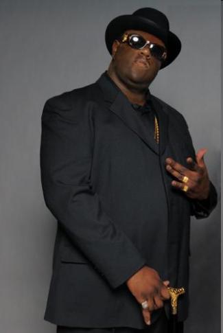 newcomer Jamal Woolard in his role as Biggie Smalls in NOTORIOUS