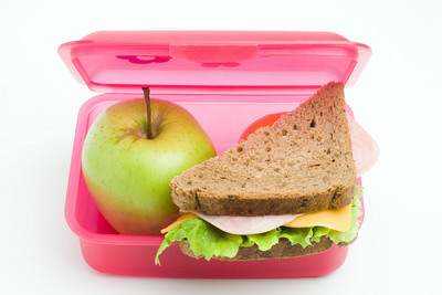 A healthy lunch should include whole grains, fresh fruit, vegetables and protein