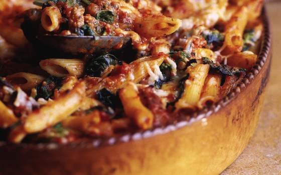 Pasta with Spicy Tomato and Sausage Sauce Recipe