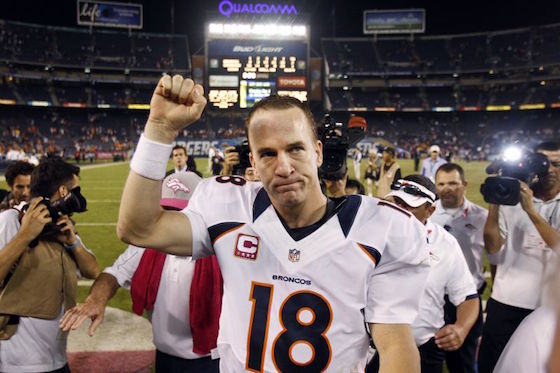 Peyton Manning of the Denver Broncos.