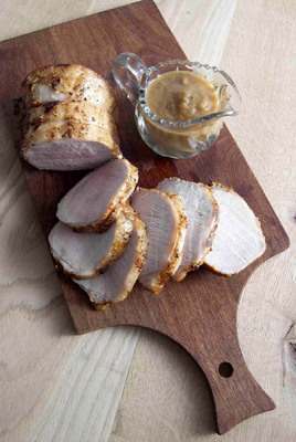 Pork Roast with Hard Cider Gravy 2 Food Network Recipes Recipe