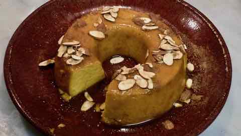 Portuguese Pumpkin Flan with Almonds Recipe Recipe