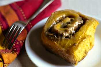 Pumpkin Rolls with Brown Sugar Glaze  Recipe