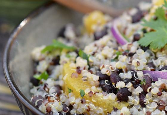 Quinoa and Black Bean Salad with Citrus-Coriander Dressing Recipe