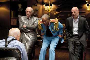 Bruce Willis & Morgan Freeman  in the movie RED