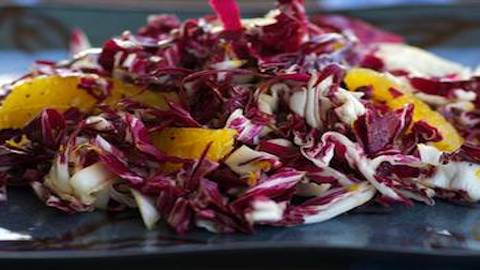 Radicchio and Orange Salad with Citrus-Champagne Vinaigrette  Recipe