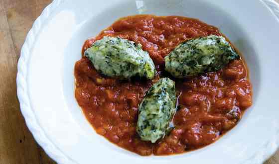 Ravioli Gnudi (Spinach and Ricotta Dumplings) Recipe