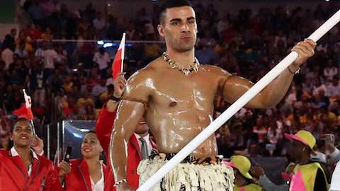Tonga's Flag Bearer Becomes Internet Sensation